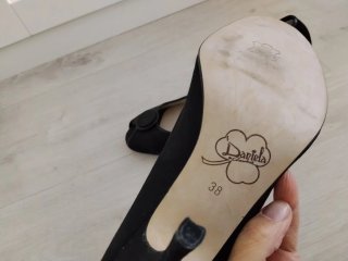 Sandalias tacón mujer negras talla 38