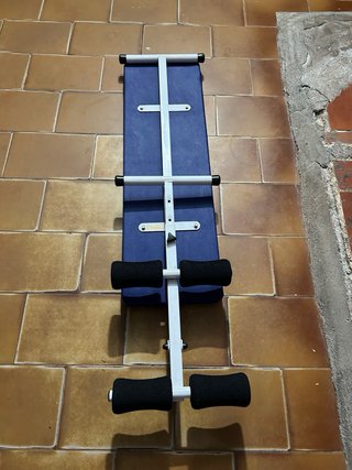 Banco abdominales Decathlon azul
