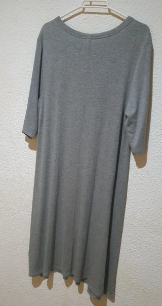 Vestido largo Gap gris talla única