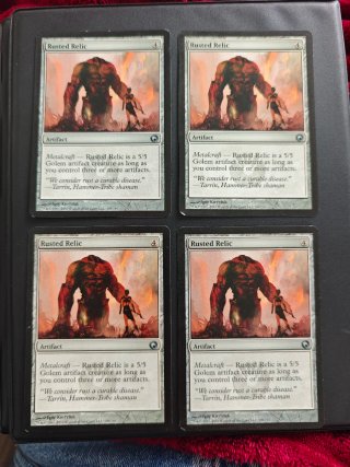 4x Rusted Relic / Reliquia Oxidada Magic MTG