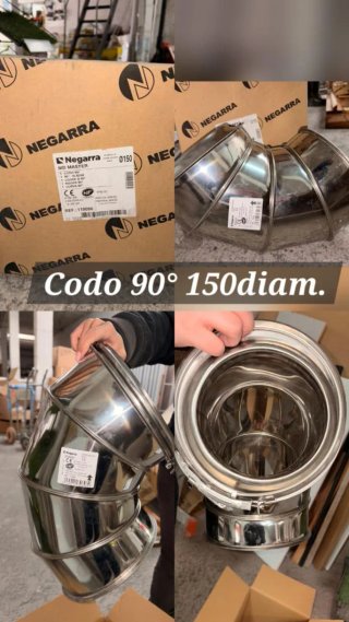 Codo Negarra 90° 150mm