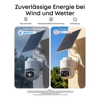 Cámara vigilancia exterior WiFi 2K solar NUEVO
