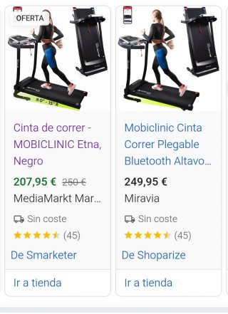 Cinta correr Mobiclinic plegable NUEVA