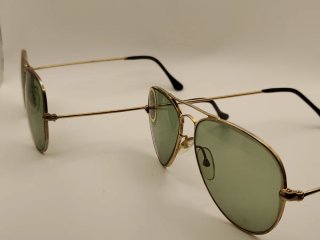 Gafas de sol estilo Aviator Vintage Doradas