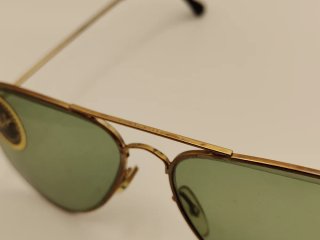 Gafas de sol estilo Aviator Vintage Doradas