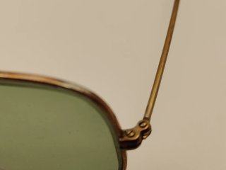 Gafas de sol estilo Aviator Vintage Doradas