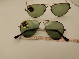 Gafas de sol estilo Aviator Vintage Doradas