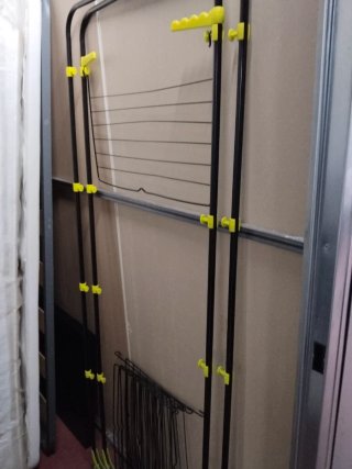 Torre para secar ropa plegable