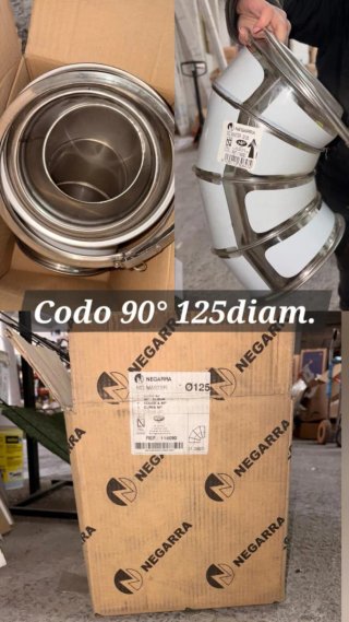 Codo 90° 125mm Negarra