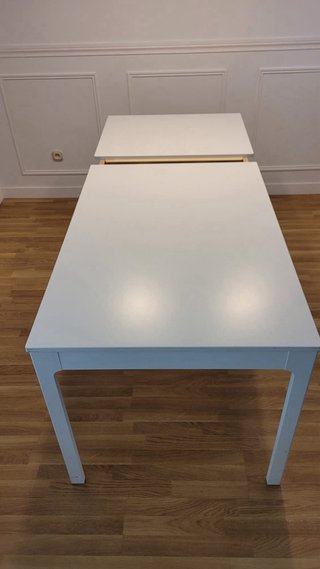 Mesa extensible IKEA blanca