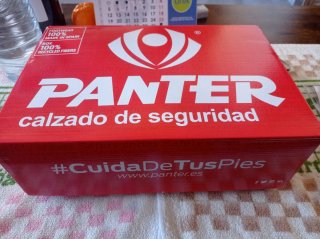 Zapatos de seguridad PANTER grises y amarillos