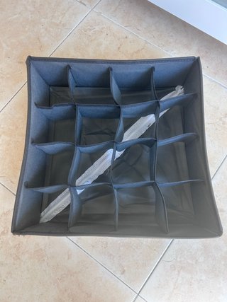 Organizzatori in tessuto grigio