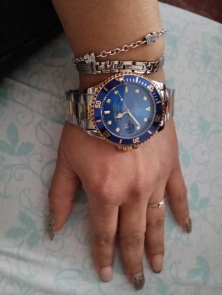 Reloj Submariner Azul y Dorado