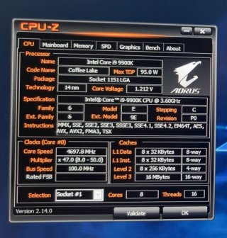Intel Core i9-9900K Desbloqueado