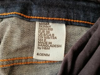 Pantalón premamá vaquero azul