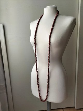 Collana lunga donna  rossa