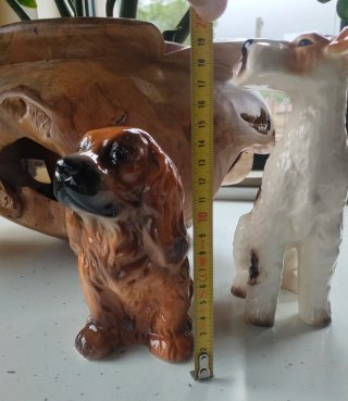 Statua Cocker Spaniel Seduto Vintage ceramica