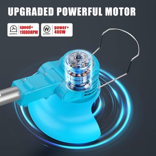Desbrozadora Eléctrica KUZUPRO con 2 Baterías