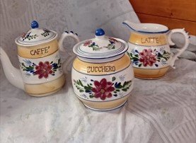 Set Caffè, Zucchero, Latte Ceramica