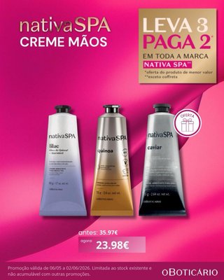 Leve 3 Pague 2 Nativa SPA