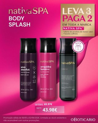 Leve 3 Pague 2 Nativa SPA