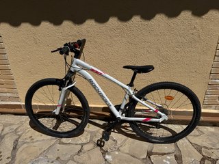 Bicicleta Rockrider 100 Blanca