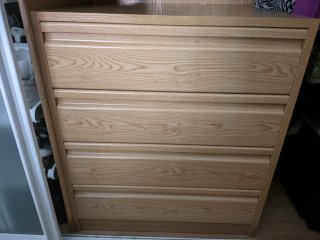 Cajonera de madera roble