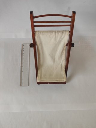 Juego de sillas de playa en miniatura, muñecas