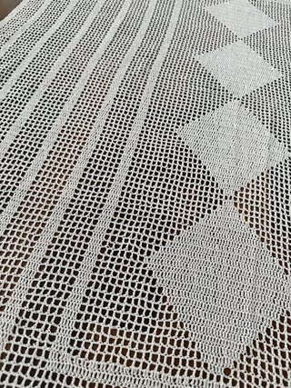 Tovaglia uncinetto rettangolare