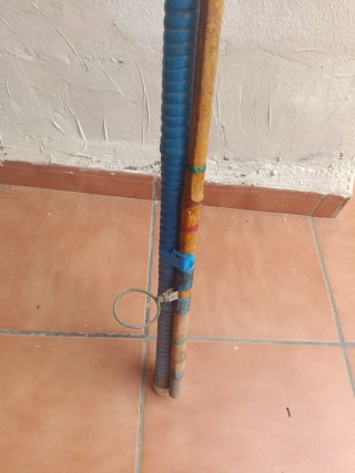 Caña de pescar de bambú