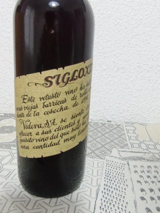 Botella Vino Videva 1890 Siglo XIX n°1008/5350