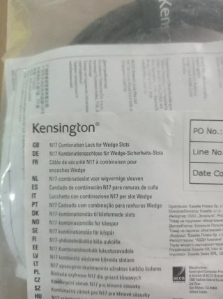 Candado Kensington N17 para ranuras de cuña