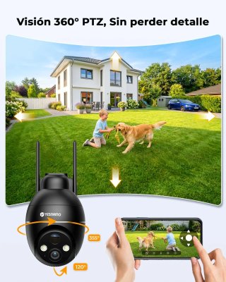 Cámara Vigilancia Solar 2K Exterior WiFi