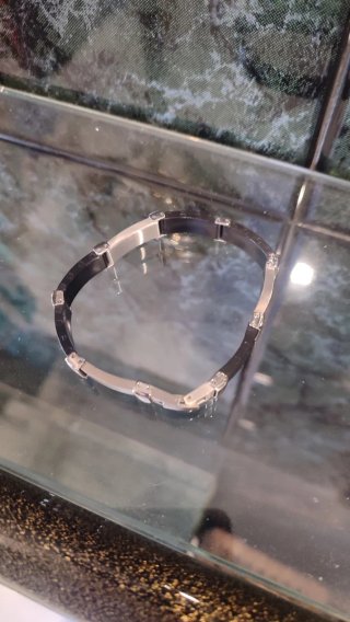 Bracciale Uomo Acciaio Inox Nero Argento