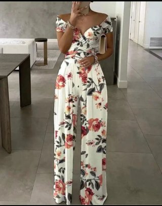 Mono largo estampado floral