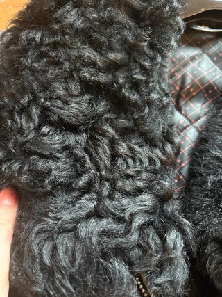 Giacca in vera pelle nera
