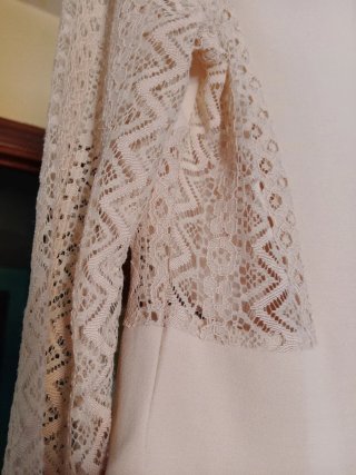Vestido elegante gasa talla S