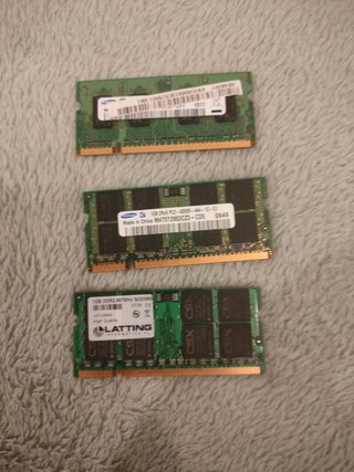 Lote RAM portátil DDR2 SO-DIMM 512MB–2GB