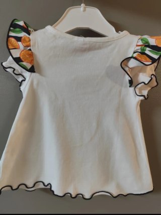 Conjunto camiseta y braguita naranja 6 meses
