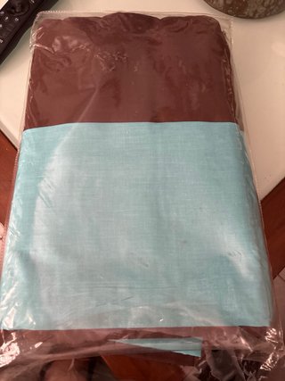 Funda Nórdica Cama 90 Marrón y Turquesa