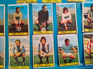 Cromos fútbol Sanber Liga 74-75