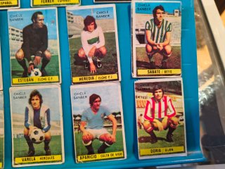Cromos fútbol Sanber Liga 74-75
