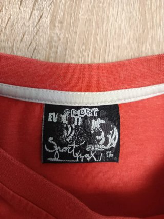 Camiseta Sport Rox Naranja Estampada