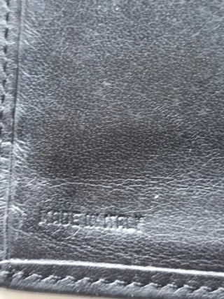 Portafogli Versace Vintage Pelle Nera Porta Docume
