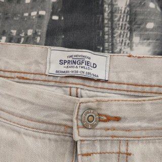 Bermuda vaquera Springfield beige Talla W38,