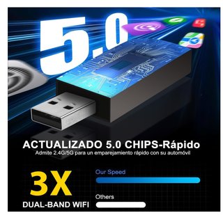 Adattatore Wireless CarPlay Android Auto USB-C