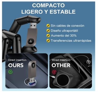 Adattatore Wireless CarPlay Android Auto USB-C