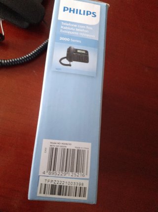 Teléfono Fijo Philips Negro