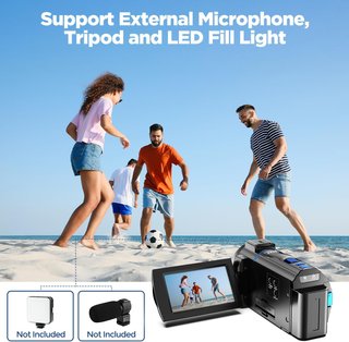 Videocámara 4K 48MP Vision nocturna Tarjeta SD 32G