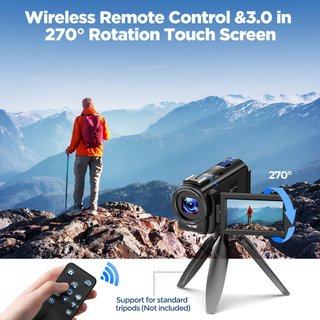 Videocámara 4K 48MP Vision nocturna Tarjeta SD 32G